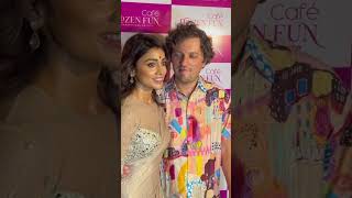 Shriya Saran and Husband Attend Frozen Fun Café Party viralshort viralvideo [upl. by Selda523]