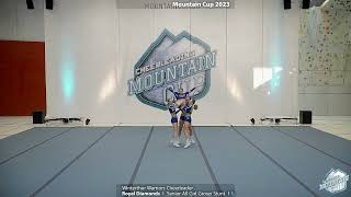 Mountain Cup 2023 16Winterthur Warriors CheerleaderRoyal DiamondsSenior All Girl Group StuntL6 [upl. by Dru]