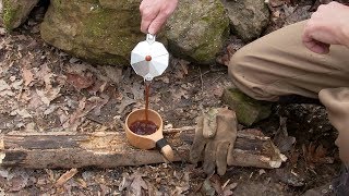 BUSHCRAFT BREAKFAST amp MOKA POT COFFEE [upl. by Lellih]