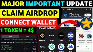 Major Binance Connect  Major Airdrop Withdrawal  Major Airdrop New Update  Major Puzzle Durov [upl. by Peg]