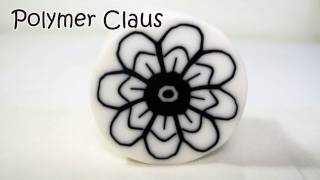 Millefiori Cane Fiorellino Ragnatela polymer clay tutorial [upl. by Ludly]