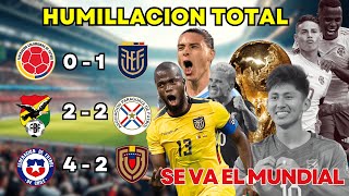 TABLA de POSICIONES FECHA 12 Eliminatorias 2026 UN DESASTRE LLAMADO COLOMBIA [upl. by Cirdes]