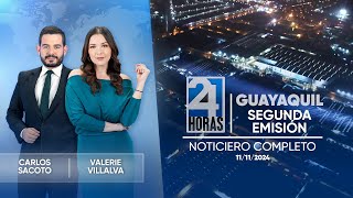 Noticiero de Guayaquil Segunda Emisión 11112024 [upl. by Hnid418]