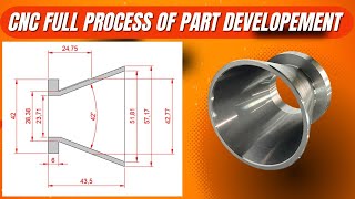 TAPER TURNED PART ON CNC MACHINE FULL MAKING [upl. by Akimahs]