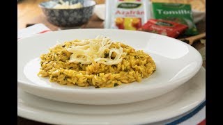 Receta de risotto de queso y azafrán  Alicante Sabores Naturales [upl. by Aramak]