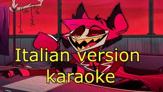 Alastor Insane  Karaoke Italian Version Hazbin Hotel [upl. by Suehtomit321]