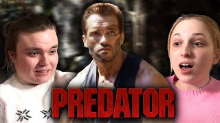 PREDATOR  First Time Watching  Movie Reaction [upl. by Ellatnahc]