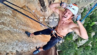 8a TRAD CLIMBING flash⚡️ quotla Barakaquot Corse Bavella [upl. by Buine]