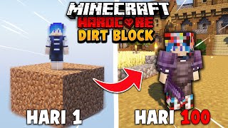 100 Hari di Minecraft Hardcore DIRT BLOCK [upl. by Robbin645]