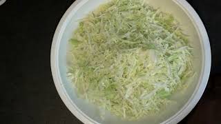 Shredded Savoy Cabbage Wirsing Mallung Sri Lankan [upl. by Nairb]