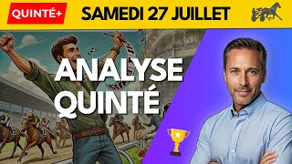 Pronostic PMU Quinté SAMEDI 27 JUILLET 2024 🏇  Analyse Détaillée 🔥 Enghien Soisy  Attelé [upl. by Kathrine]