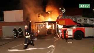 Großbrand in Salzwedeler Innenstadt Fachwerkhaus in Flammen [upl. by Annirtak]