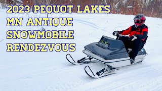 2023 Pequot Lakes Antique Snowmobile Rendezvous [upl. by Meesan]