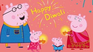 Peppa Pig in Hindi  Happy Diwali 🎉 हिंदी Kahaniya  Hindi Cartoons for Kids [upl. by Aicirpac]