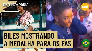 OLIMPÍADAS 2024 OLHA COMO É PESADA SIMONE BILES VAI A BOTECO E DEIXA IRMÃ SENTIR PESO DO OURO [upl. by Ahsercul]