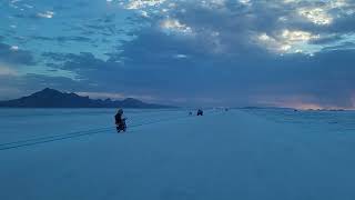 Driving on the Salt Flats Bonneville Utah Speed Week [upl. by Atinek]