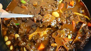 How To Make Jamaican Oxtail Step By Step  Best Oxtail Recipe Must Try  Tender And Delicious Oxtail [upl. by Assenna772]