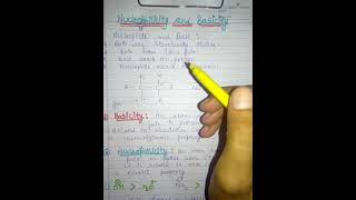 Nucleophilicity and basicity topic by kajal malik [upl. by Lane]