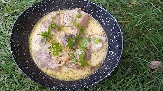 Kashmiri style maaz yakhni  meat aur curd  how to make maaz yakhni Kashmiricooking01 [upl. by Nillor]