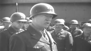 WW2 General Patton amp Russians Meet Linz Austria 5121945 full [upl. by Reyaht426]