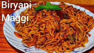 Maggi Biryani Recipe\Easy tasty and Quick Biryani Maggi\ Biryani Maggi [upl. by Eleahcim]