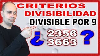 💥CRITERIOS DE DIVISIBILIDAD DEL 9 SÚPER FÁCIL 💥 Múltiplos y Divisores 💥 Primaria 31 [upl. by Dogs531]