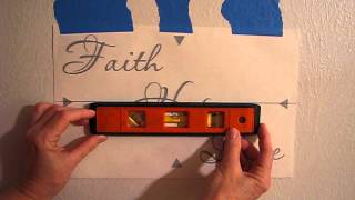 How to Install Vinyl Wall Decals  Pt 1 Align and Level Your Decal [upl. by Ayhdiv559]