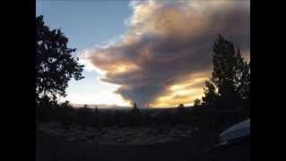 Pole Creek Fire  Timelapse  Central Oregon [upl. by Culley381]