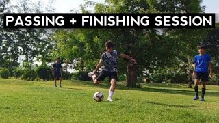 Full PASSING  FINISHING Training Session  Drills to improve your Passing amp Finishing [upl. by Lyrahc]