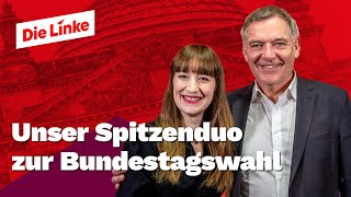 Heidi Reichinnek amp Jan van Aken Unser Spitzenduo zur Bundestagswahl [upl. by Tibbetts]