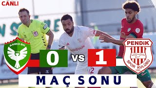 AMEDSPOR 01 PENDİKSPOR  MAÇ SONU  CANLI [upl. by Annayad]