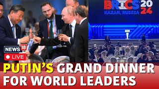 Putin Greeted Leaders Of Brics Countries At Dinner  BRICS 2024 Live  PM Modi  Xi Jinping  N18G [upl. by Ronel]