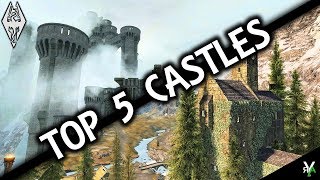 TOP 5 CASTLE HOMES Xbox Modded Skyrim Mod Showcase [upl. by Egag]