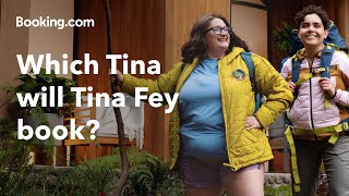 Tina Fey gets her steps in  Bookingcom [upl. by Enelym]