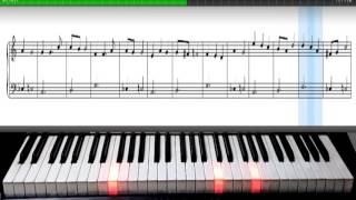 santa lucia synthesia piano sheet music free downloadpiano tutorial [upl. by Ahsiket866]