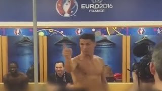 Cristiano Ronaldo Motivate Players after Final EURO 2016Portugal vs France 10 UEFA EURO 2016 [upl. by Levan]