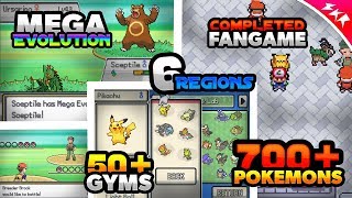 Best Completed Pokemon Fan Game With Mega Evolution 700 Pokemons 50 Gyms amp 6 Regions 2017 [upl. by Enelyak]