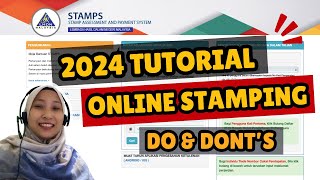 Complete Online Stamping Malaysia 2024  Do amp Donts E Stamping  Tenancy Agreement Bahasa Melayu [upl. by Eniawed325]