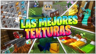 TOP 8 Mejores Texturas Para Minecraft Bedrock 121 [upl. by Tertias499]