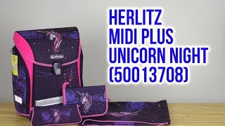 Распаковка Herlitz MIDI PLUS Unicorn Night 50013708 [upl. by Lester199]