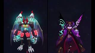 Daemon X Vs Lilithmon X  DPS Test  NA Digimon Masters Online [upl. by Harak723]