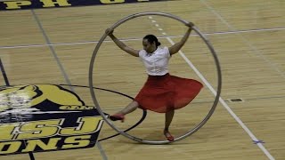 World Championships in Gymwheel 2016 Susan Voyticky Cyrwheel Qualification 7th Place [upl. by Zenitram]