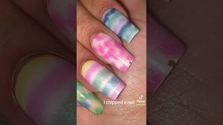 Tie dye nails 🤷‍♀️nails pressonails artwork [upl. by Hayila523]