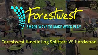 Forestwest Kinetic Log Splitters Split Australian Hardwood logsplitter firewood [upl. by Mufinella307]