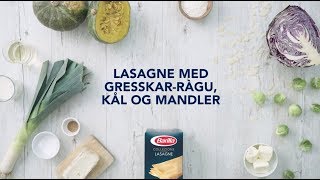 Lasagne med gresskarragù kål og mandler [upl. by Aiuoqes954]