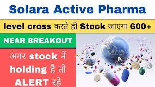 solara active pharma share target  solara active pharma share news  Near Breakout Stock [upl. by Etam]