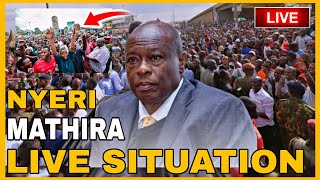 nyeri live situation mathira gachagua home  reaction on gachagua impeachment  mathira  nyeri live [upl. by Lateh205]