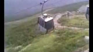 Seilbahn  Gondel bei etwas zu viel Wind [upl. by Inan]