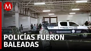 Policías de Veracruz fueron baleadas mientras atendían un reporte en Plaza Las Palmas [upl. by Siul]