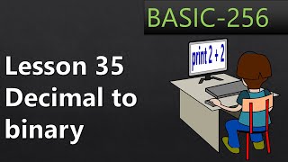 Video 35  decimal to binary [upl. by Diena]